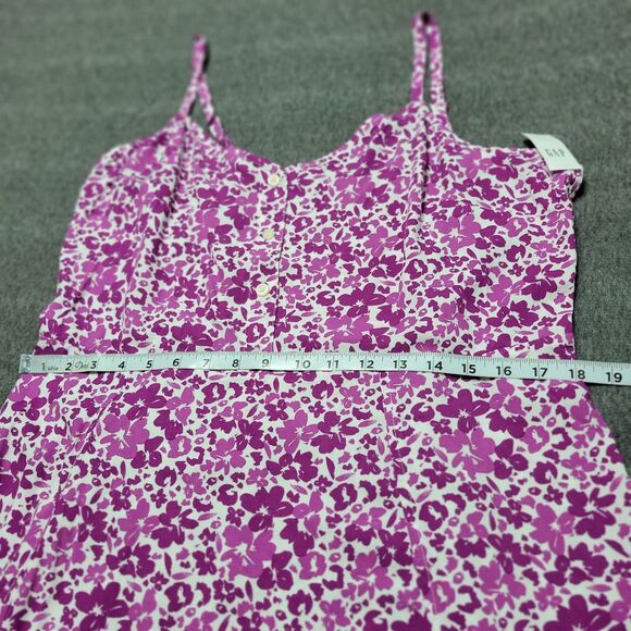 Gap Sun Dress Pink Multicolor Spagetti Strap Floral Large Beach Party - Picture 5 of 10